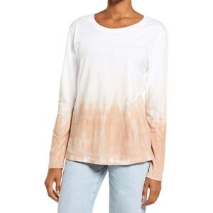Treasure & Bond (Nordstrom Made Brand) - White Tan Ombre Shirt | Size: XS | NWT